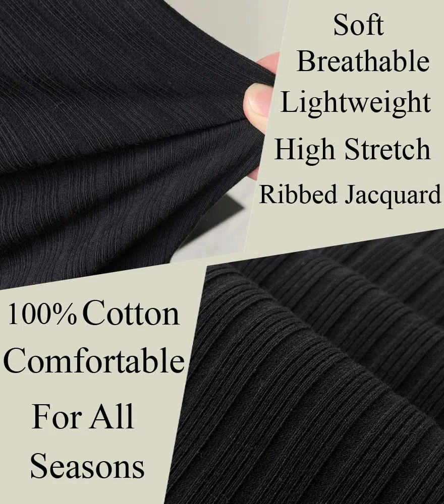 Muscle Cmdr Maglia Uomo Manica Lunga/Corte,Maglia Termica Uomo Manica Lunga,Cotone Camicie Muscolari Slim Fit