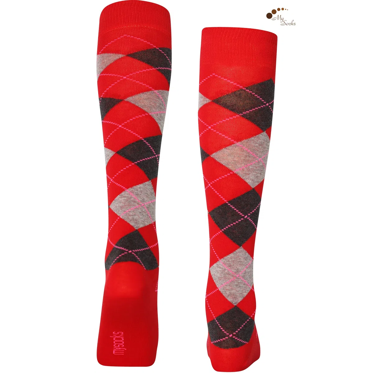 Mysocks, Calzini Alti Fino Al Ginocchio, 3 Paia Unisex Multi-Design, Cotone Pettinato Di Qualità, Punta Senza Cuciture