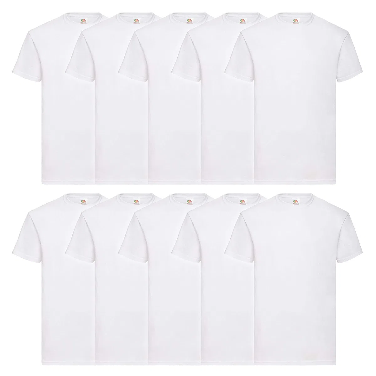 Fruit of The Loom Kids 10 Pack T-Shirt T-Shirt Bambini e Ragazzi (Pacco da 10)