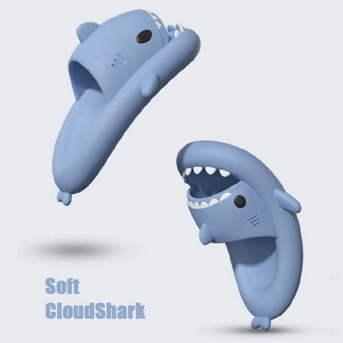 Ciabatte Squalo Donna Uomo Nuvola Squali Pantofole Comode Sharky Scarpe Gomma Cloud Shark Slides Slippers Unisex Adulti Taglia EU 36-47