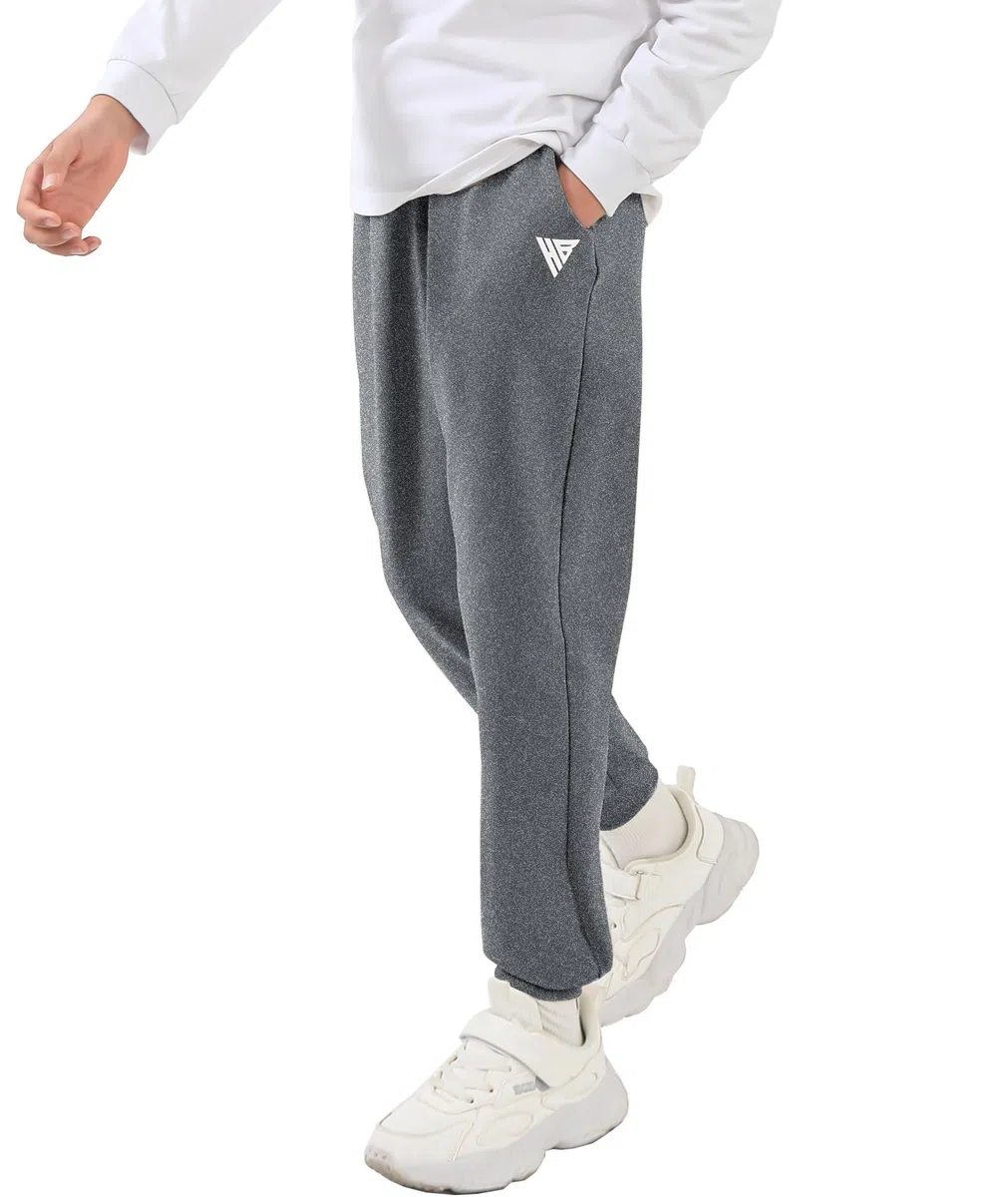 HIBETY Pantaloni Sportivi da Ragazzo, igroscopici e antisudore Pantaloni Sportivi in Cotone Traspirante con Coulisse Elastica
