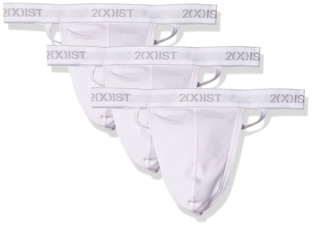 2(X)IST Essential Cotton Y-Back Thong 3-Pack Mutande da Uomo Uomo (Pacco da 3)
