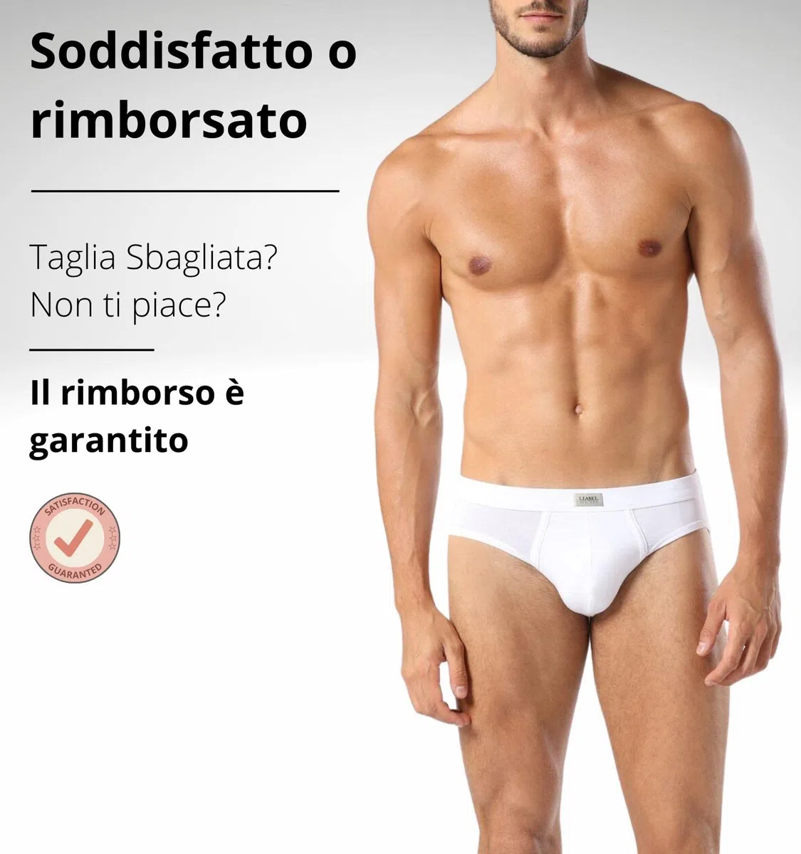 Intimitaly - 6 Slip Uomo Cotone Mutande Uomo Bianche Colorate Intimo Uomo