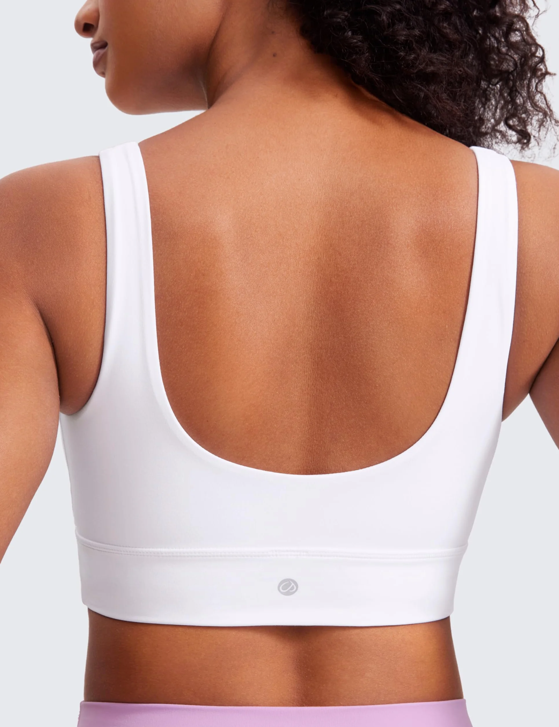 CRZ YOGA Donna Butterluxe Reggiseno Sportivo con Schiena a U - Basso Impatto Yoga Fitness Imbottito Top