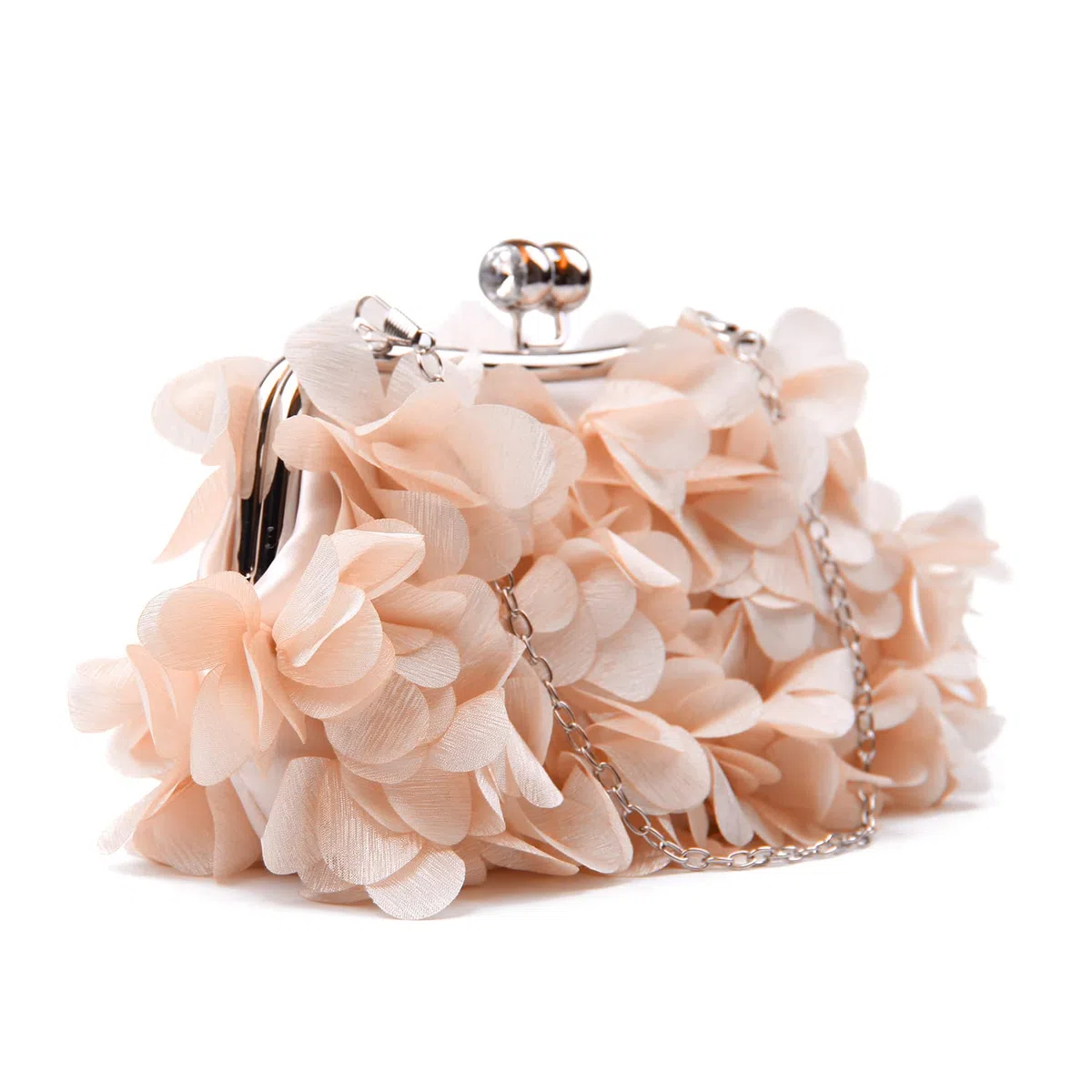 SUKUTU Pochette da Sera da Donna Borsa da Sera con Fiori Borsa da Donna con Tracolla a Catena da Sposa