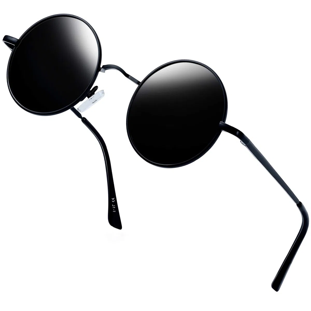 Joopin Occhiali da Sole Uomo Donna Rotondi Polarizzati Protezione UV400 Retro Vintage Metallo Piccoli Tondi Occhiali da Sole