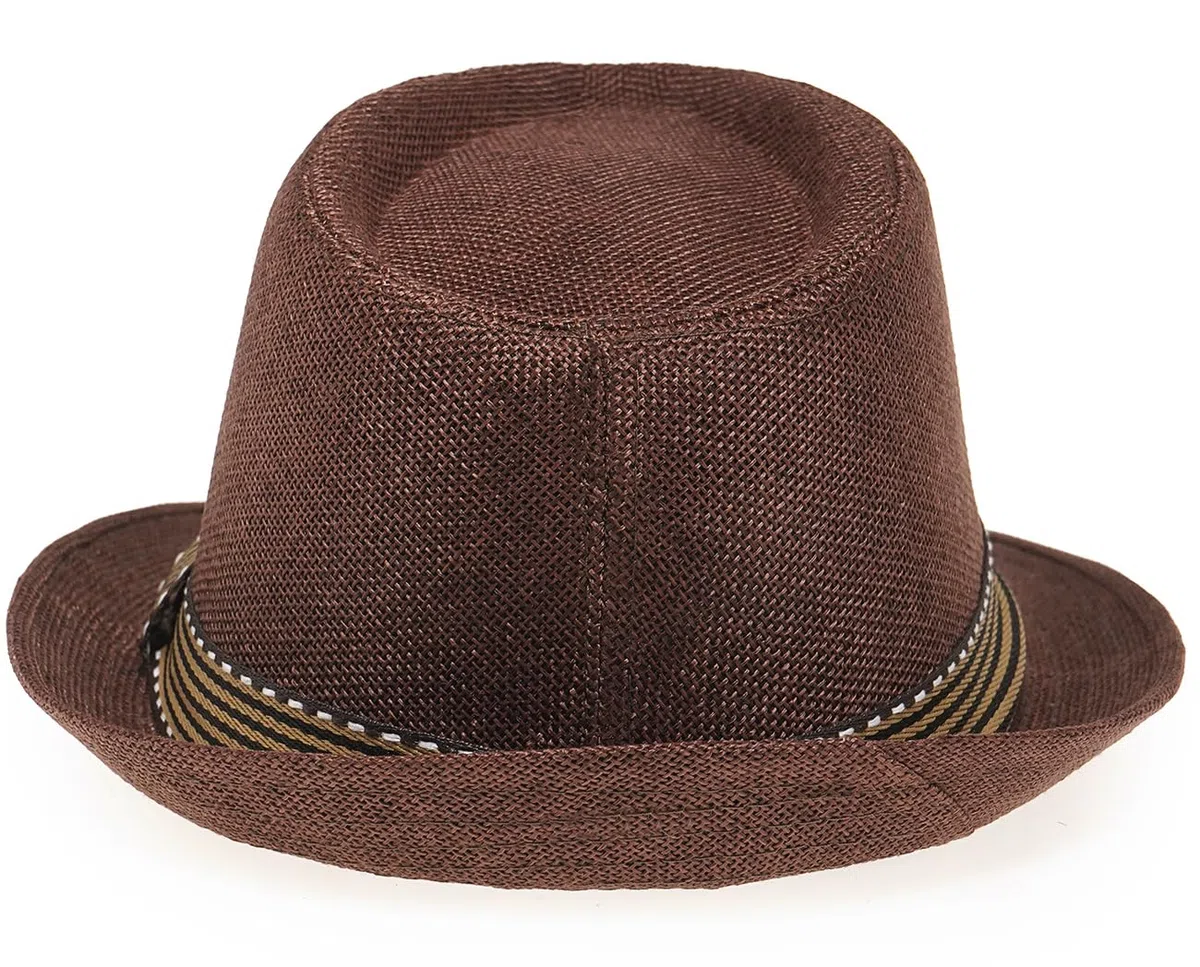 Initlove Cappello Fedora unisex classico Panama cappelli a tesa corta Trilby cappelli