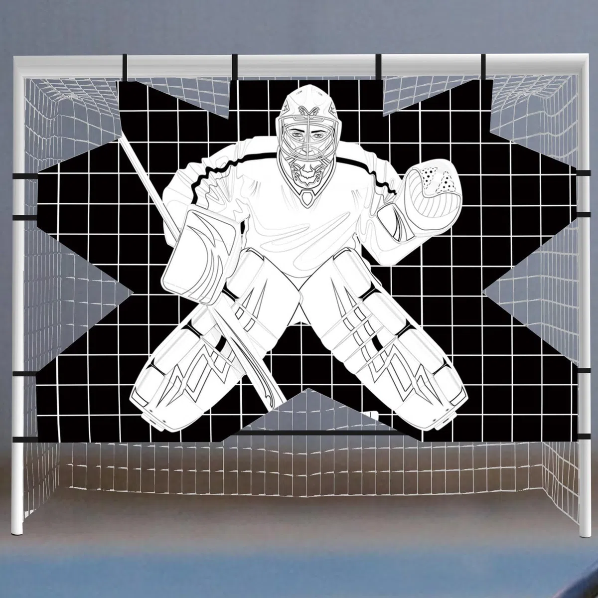 Target per il portiere 'hockey Street, obiettivi netti di hockey - Tutor 'allenatore sparatutto per impieghi pesanti | Obiettivi di obiettivi di hockey per esercitarsi a migliorare l'attrezzatura di a