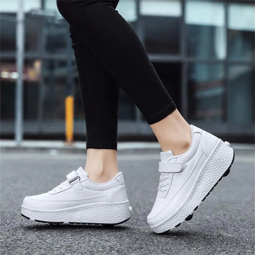 Mateju Scarpe con Rotelle Retrattile Bambina Bambino, 2 in 1 Sportive Scarpe da Skateboard Doppia Ruote Sneakers Suola Spessa Leggere Scarpe da Ginnastica da Pattini Multisport