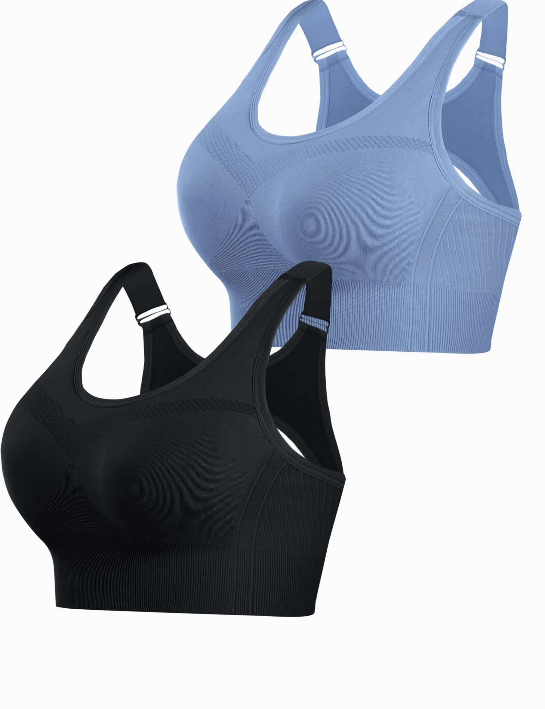 Litherday Reggiseno Sportivo Donna Alto Impatto Senza Ferretto Imbottito Traspirante con Supporto Stabile Top Fitness per Yoga Corsa Palestra S-XXL