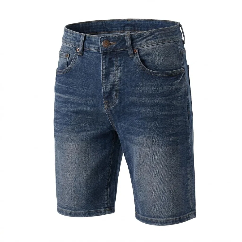 TONY BACKER - Pantaloncini Jeans Uomo Neri, Jeans Corti Estivi, Stile Casual, Urban, Classic, Shorts Denim, Bermuda Uomo, Taglia da 44 a 54