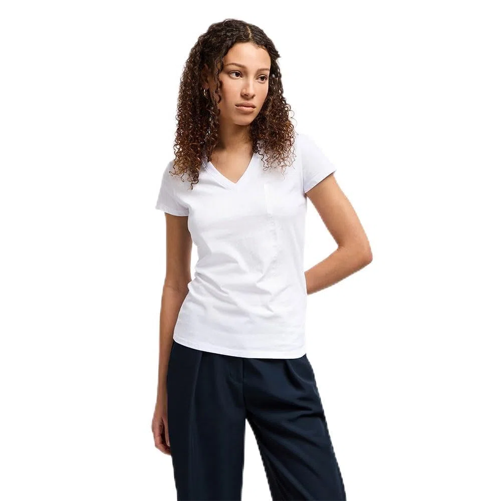 Arte Sella, V Neck, Tonal Logo Lettering T-Shirt Donna