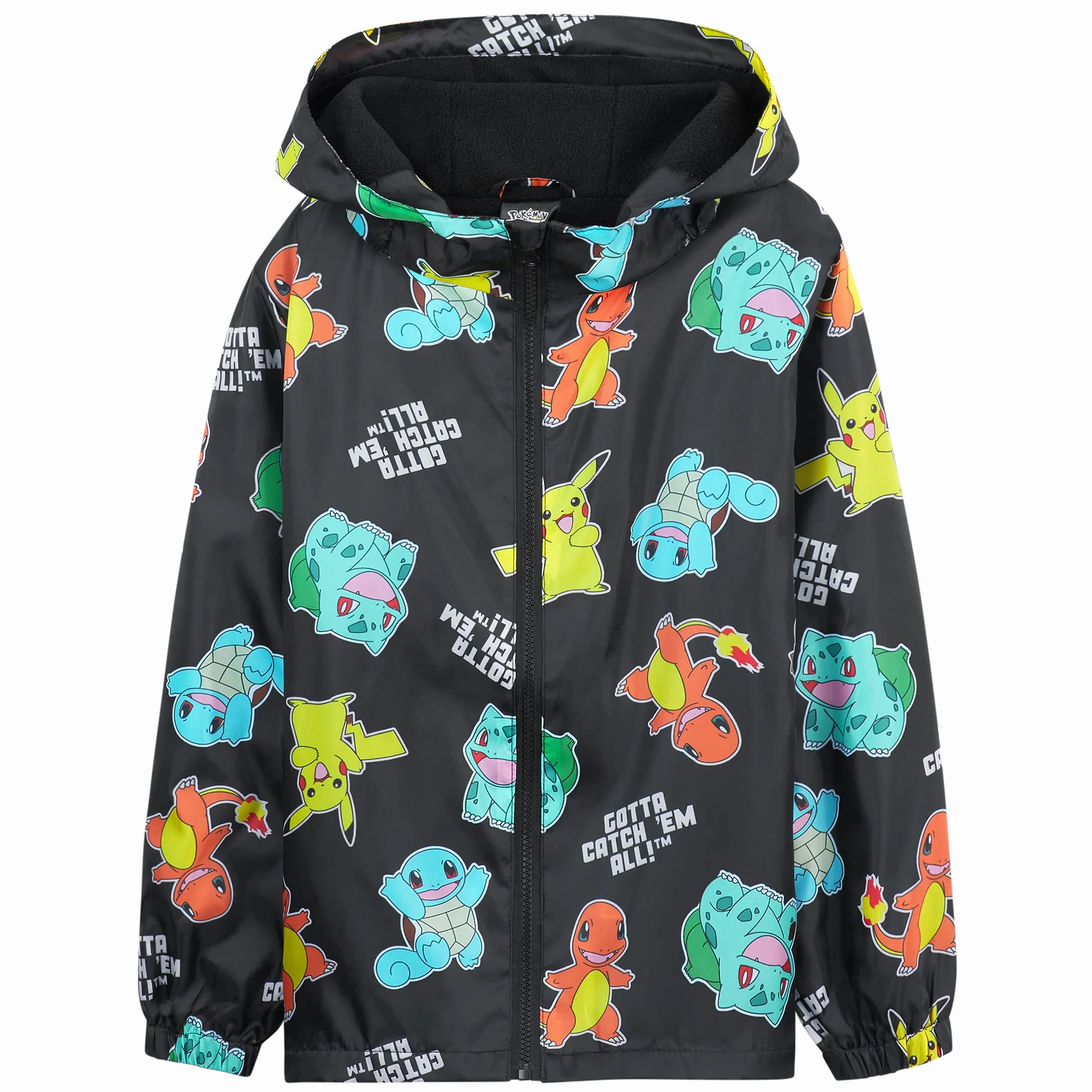 Pokémon Giacca Impermeabile Bambino - 100% Poliestere Giacca Antipioggia Bambino - Comoda Giacca Impermeabile Bambina e Bambini