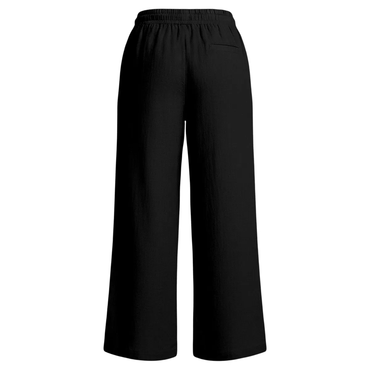 Generico Pantaloni Larghi Donna Estivi Casual - Pantaloni Lino Leggeri Elastico in Vita Elegante Baggy Linen Pants Pantalone da Spiaggia Sportivo Lavoro Vita Alta Pantalone con Coulisse Gamba Larga