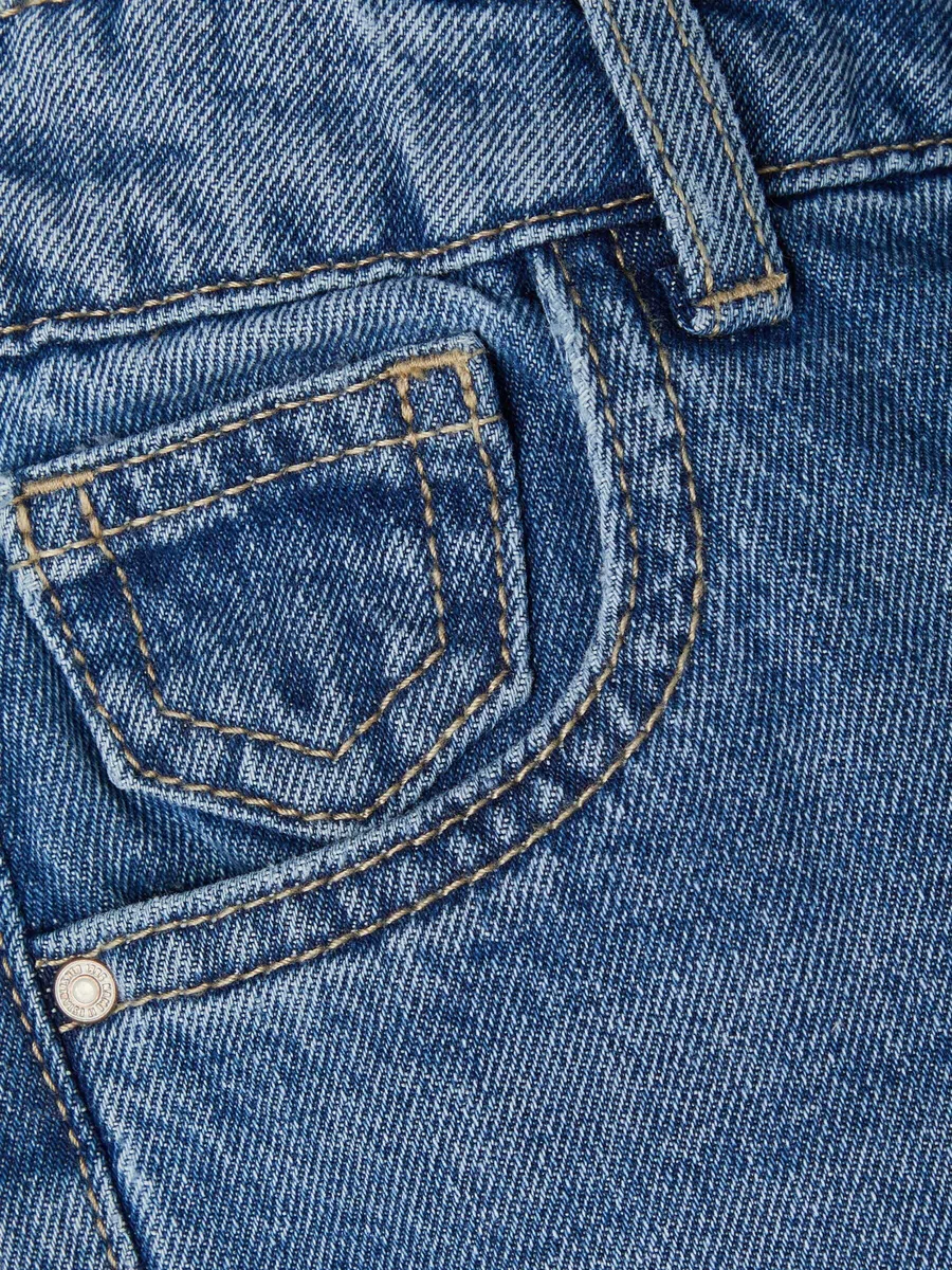 Name IT - Nkfrose HW Mom An Jeans 1091-do Noos, Jeans Bambine e Ragazze