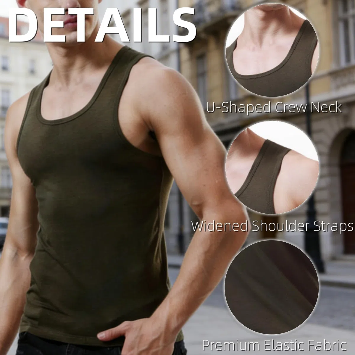 Premium Ultra-Soft Cotton Fitted Tank 3 Packs for Men & Women,Breathable Stretchy Casual Undershirts,Vest for Sport & Gym