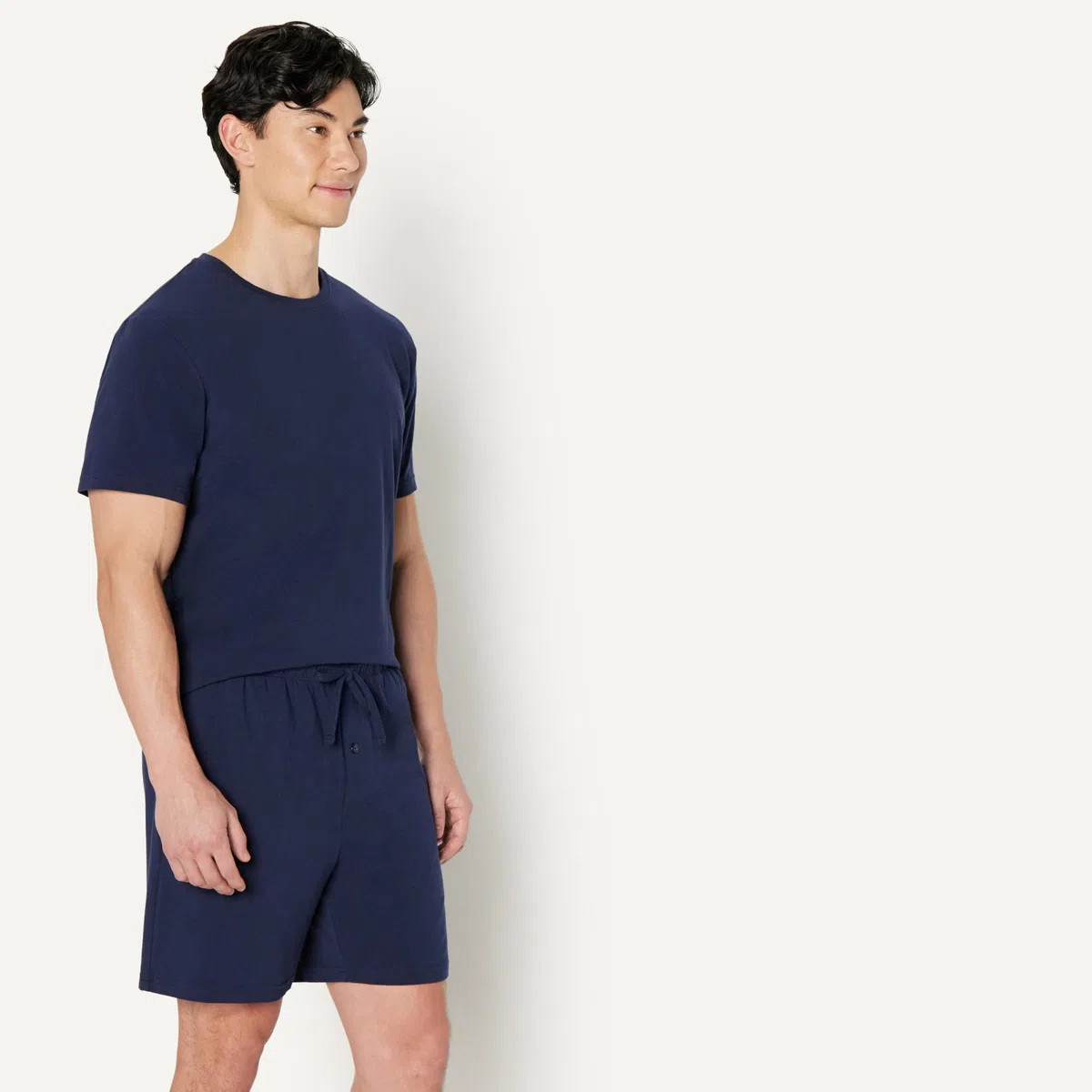 Amazon Essentials Uomo Set Pigiama in Modal di Cotone, Maglietta a Maniche Corte e Pantaloncini