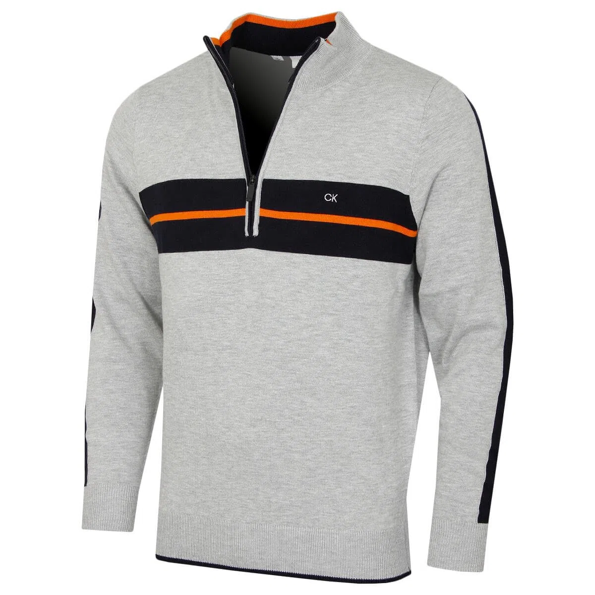 Calvin Klein Uomo 2026 CK Vertex Pullover Golf Mezza Zip Maglione Cotone