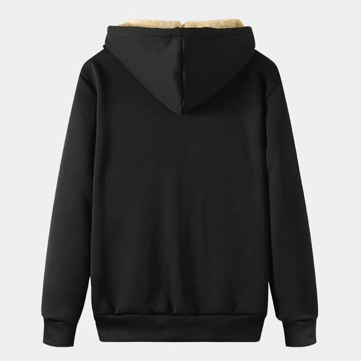 Un Tuta Uomo Inverno Lana Caldo Foderato Snowboard All'aperto Antivento Addensato Con Cappuccio Cerniera Vestito Paillettes Gilet Rosso