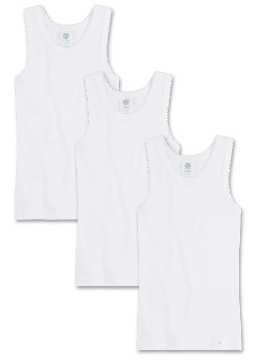 Sanetta 333732 T-Shirt Bambine e Ragazze (Pacco da 3)