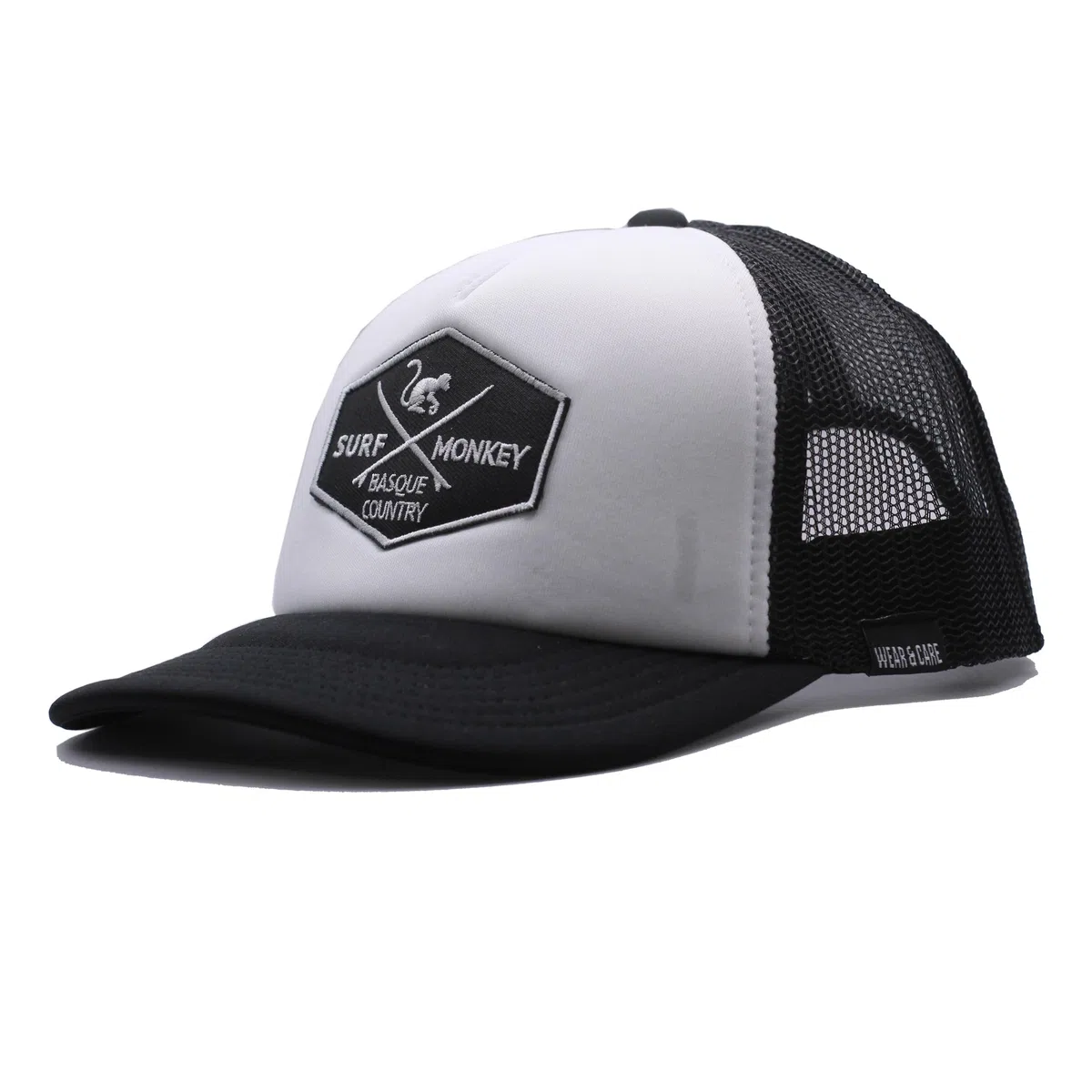Surf Monkey Wear&Care - Berretto trucker imbottito con rete, per bambino/ragazza, 6-12 anni