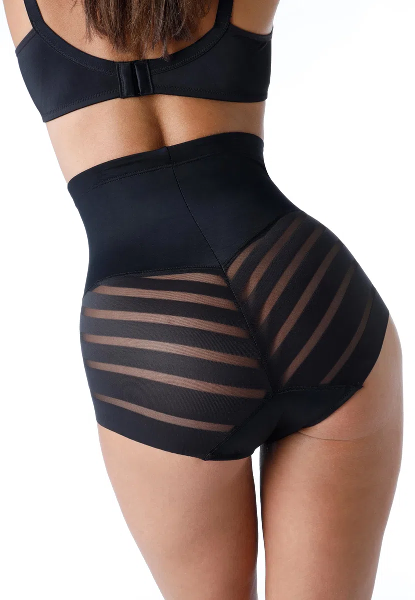 Lovable Guaina Modellante Vita Alta in Microfibra e Tulle | Contenimento Medio Effetto Pancia Piatta | Shapewear Invisibile | Fancy Shaping Donna