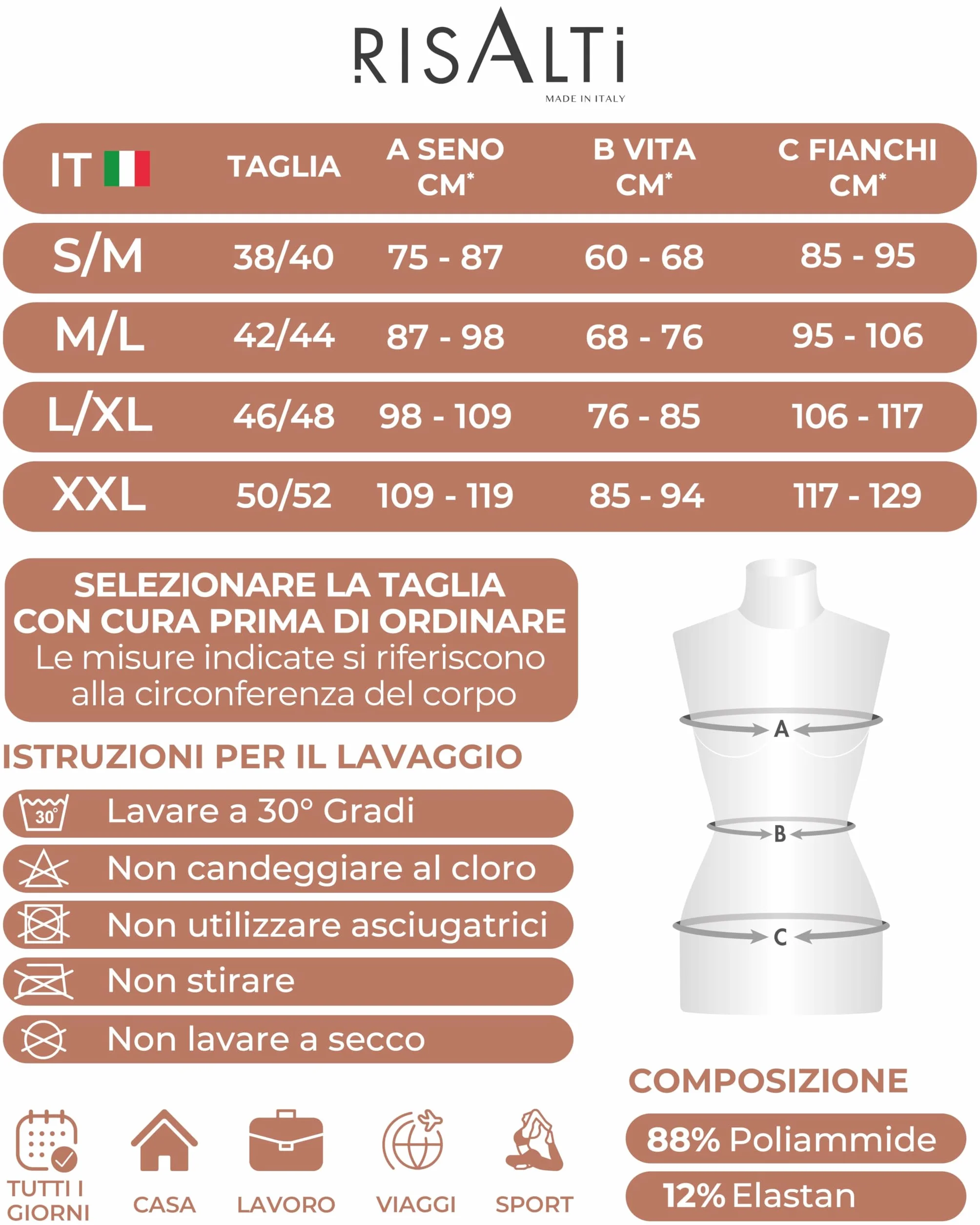 Risalti Guaina Contenitiva Donna Push Up Glutei - Pantaloncini Contenitivi Donna, Intimo Modellante, Ciclista e Short in Microfibra Senza Cuciture, Guaina Pancia Piatta