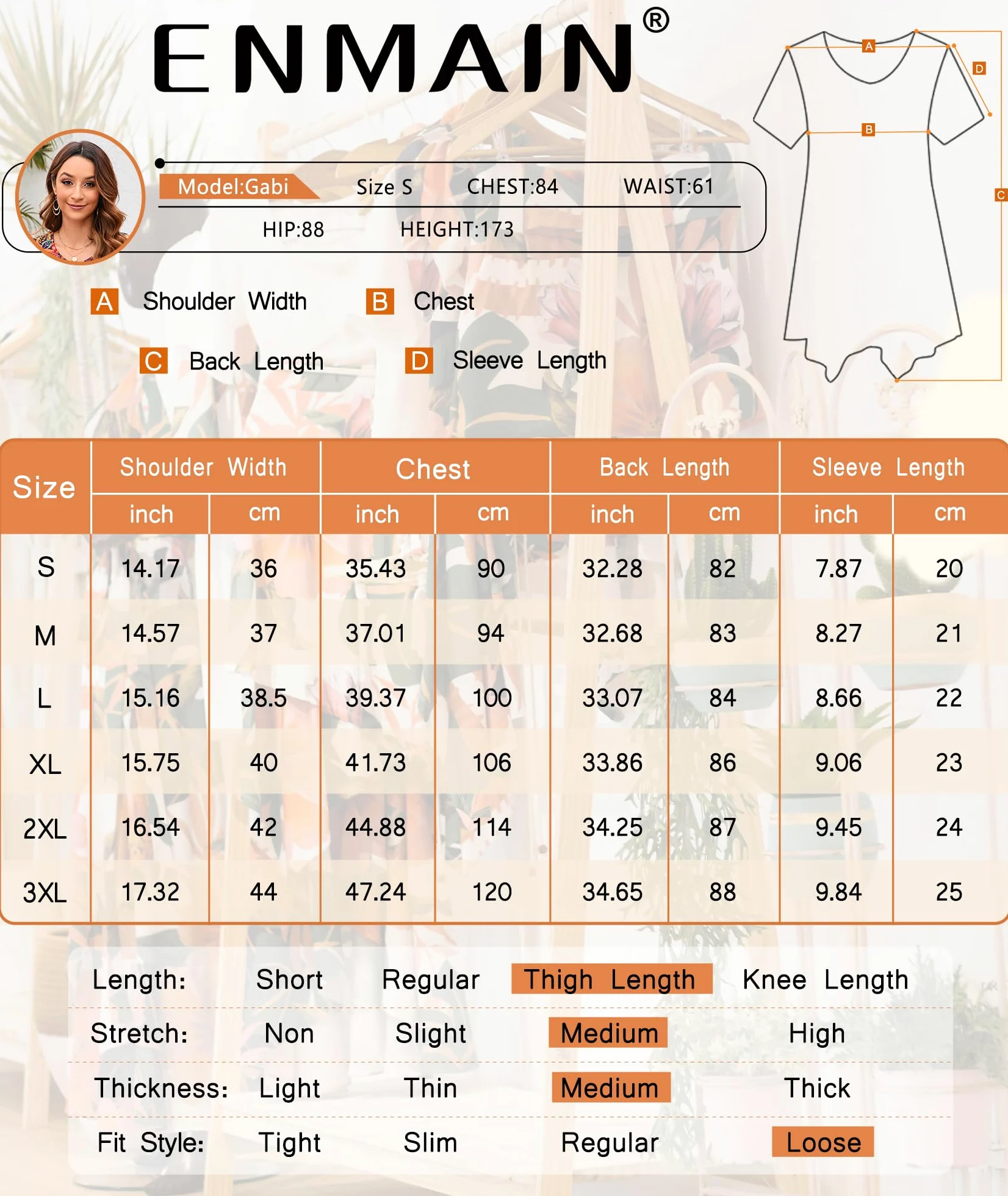 Enmain Maglietta Donna Tunica Manica Corta Estiva Scollo V Top Camicetta Longline Tinta Unita Donna Tunica con Stampata Floreale per Vacanze Primavera Estate S-3XL