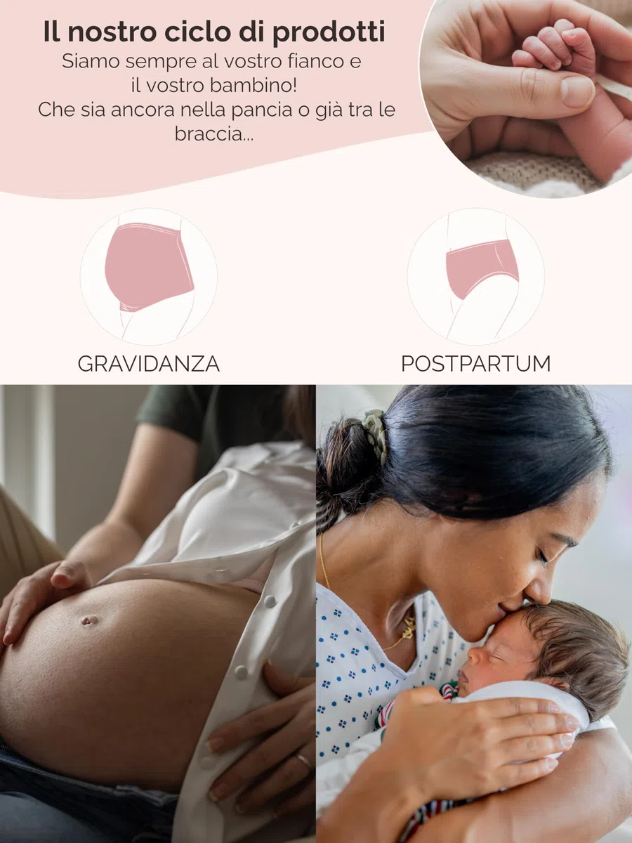 Herzmutter Gonna Premaman - Mini - Midi - Gonna a Matita Maternitá - Gravidanza - Parte Pancia a Doppio Strato - 6500 6600
