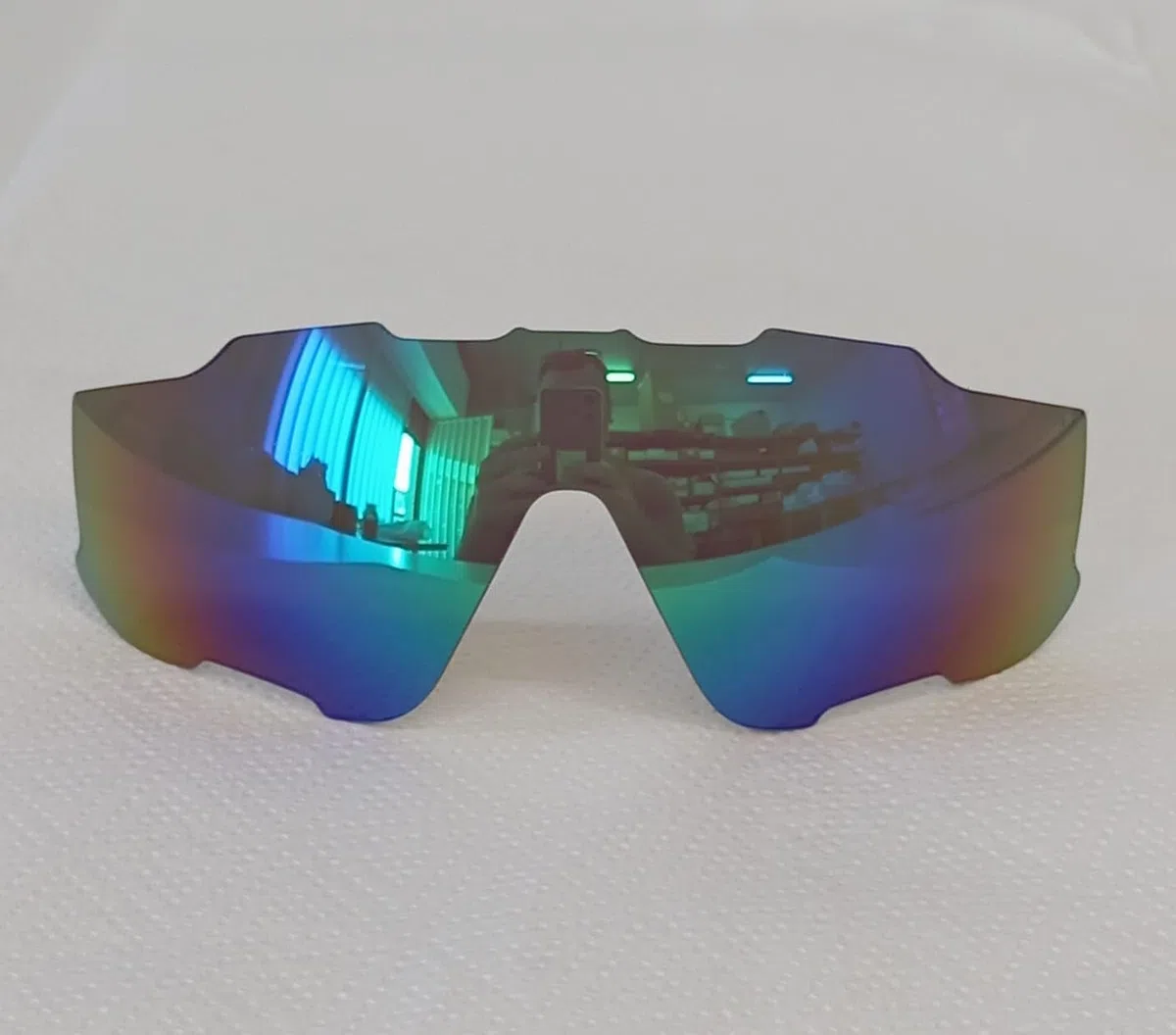 Lenti di ricambio compatibili per Oakley Jawbreaker, super duro verde zaffiro, Zaffiro/Verde, Talla única