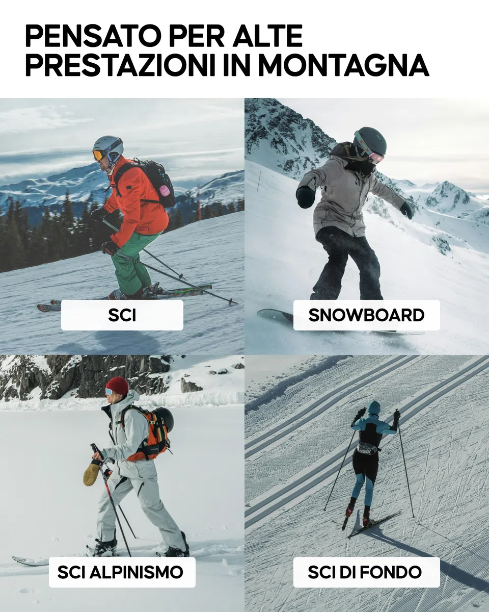 DANISH ENDURANCE Calze Sci Lana Merino Uomo Donna, Calzini Termici Invernali, Imbottitura Leggera e Vestibilità Anatomica