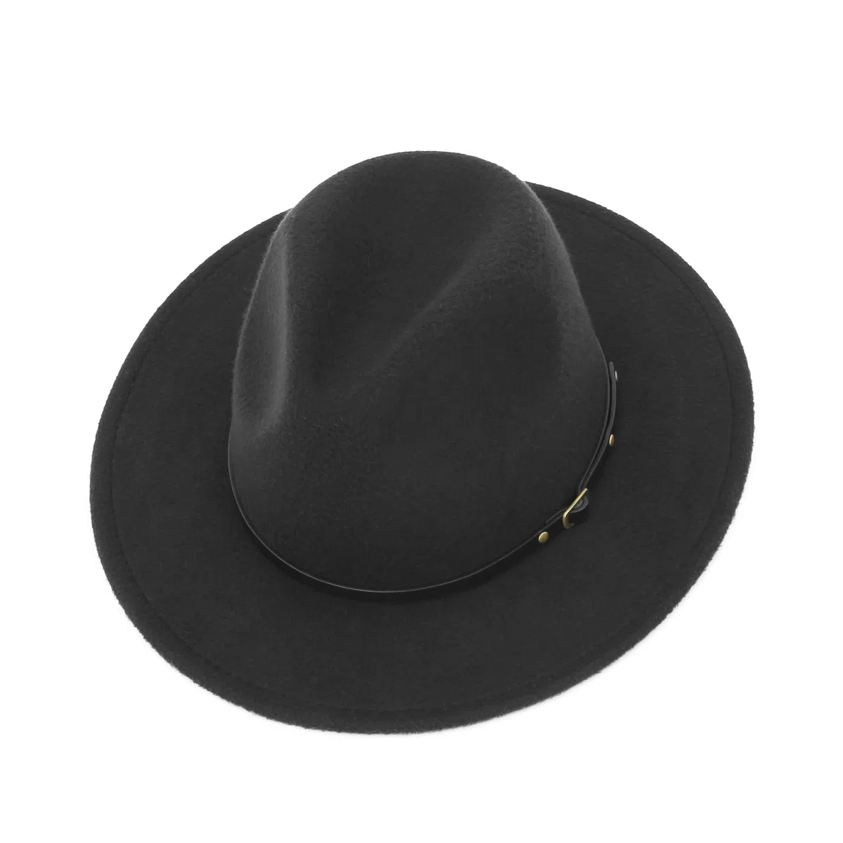 EOZY Cappello Fedora classico da uomo a tesa larga in feltro Panama Fedora Cappelli Gentleman Jazz Hat per Beach Party Outdoor