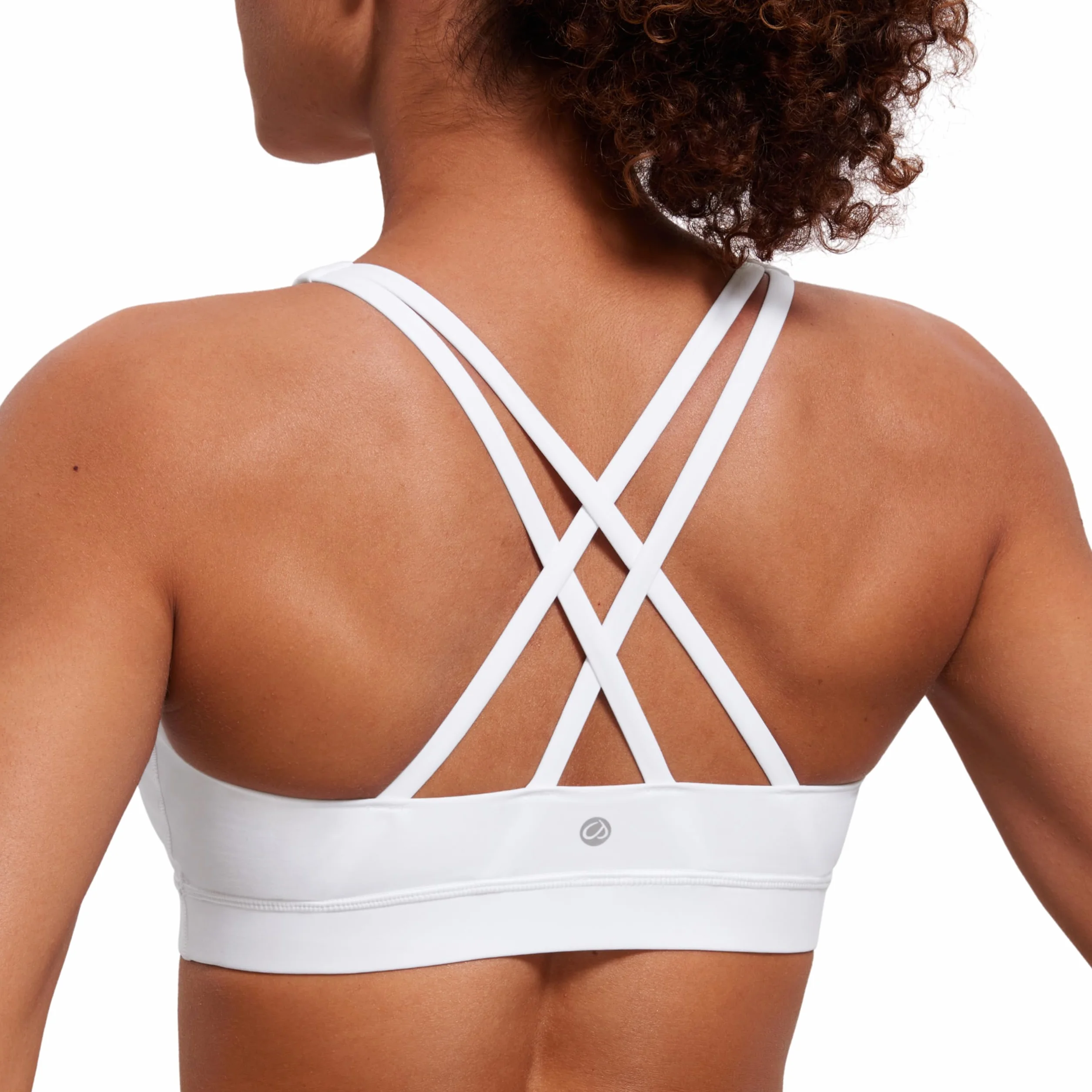 CRZ YOGA Naked Feeling Donna Reggiseno Yoga Imbottito Supporto Criss Cross Back Reggiseno Sportivo