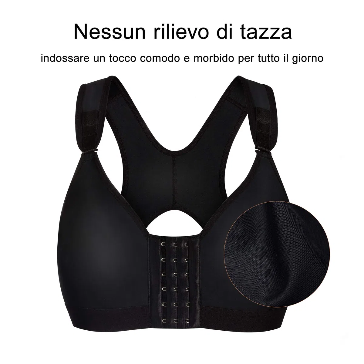Reggiseno Sportivo Post-Chirurgico Donna Bralette Senza Ferretto Taglie Forti Reggiseni con Chiusura Frontale