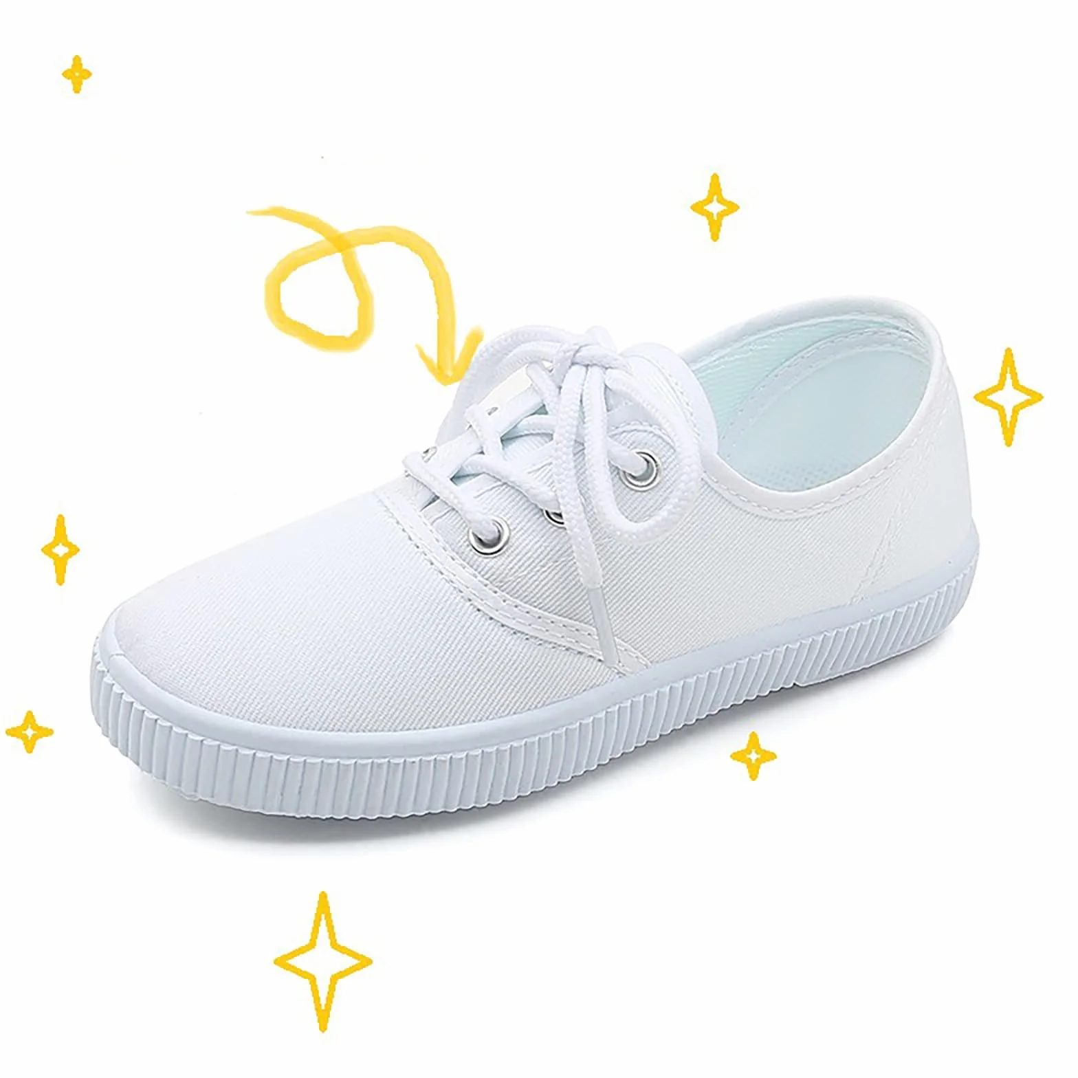 Scarpe in Tela Traspiranti per Bambini – Scarpe da Ginnastica Leggere per Bambini e Bambine, per Bambini e Bambine | Chiusura a Strappo (Taglie 22-41) Scarpe da Ballo Bianche per Interni