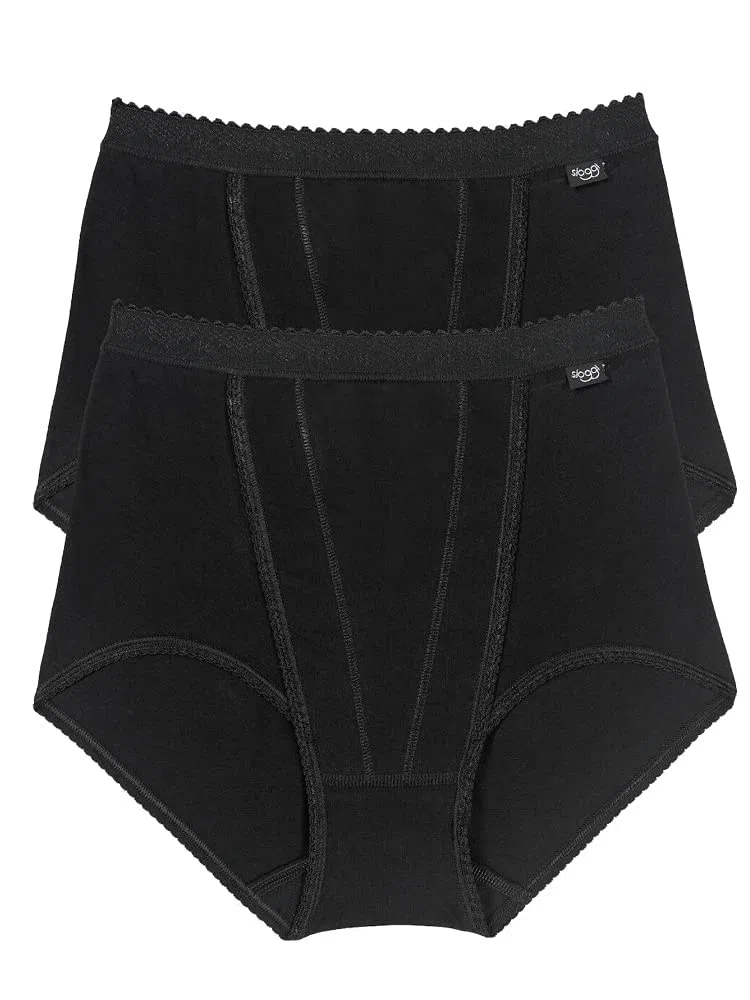 Sloggi Control Maxi 2P, Slip Donna (Pacco da 2)