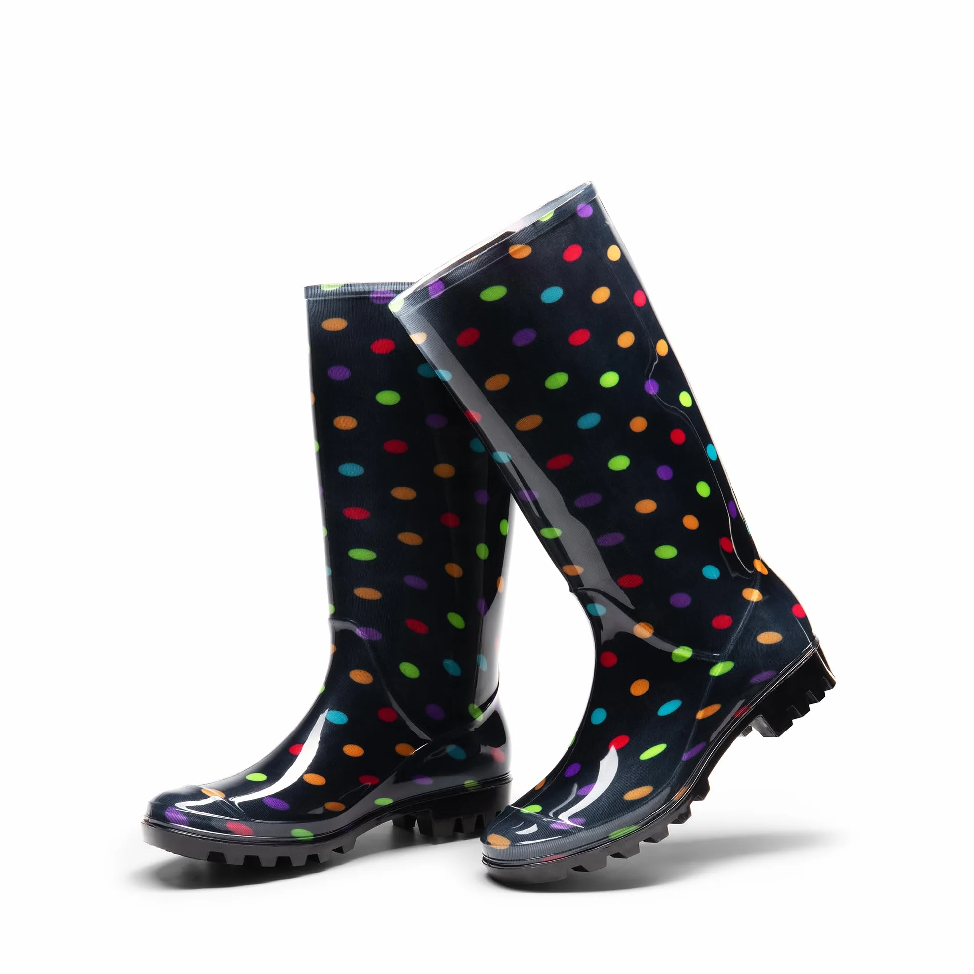 DREAM PAIRS Stivali da Pioggia Impermeabili Scarpe da Pioggia comode da Donna Stivali di Gomma Scarpe da Giardino Alte Impermeabili