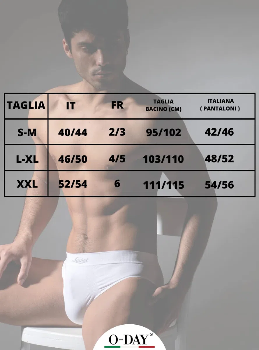 Liabel 6 Slip Uomo in Microfibra Senza Etichetta Mutande Uomo Cotone Elastico Intimo Uomo Made in Italy