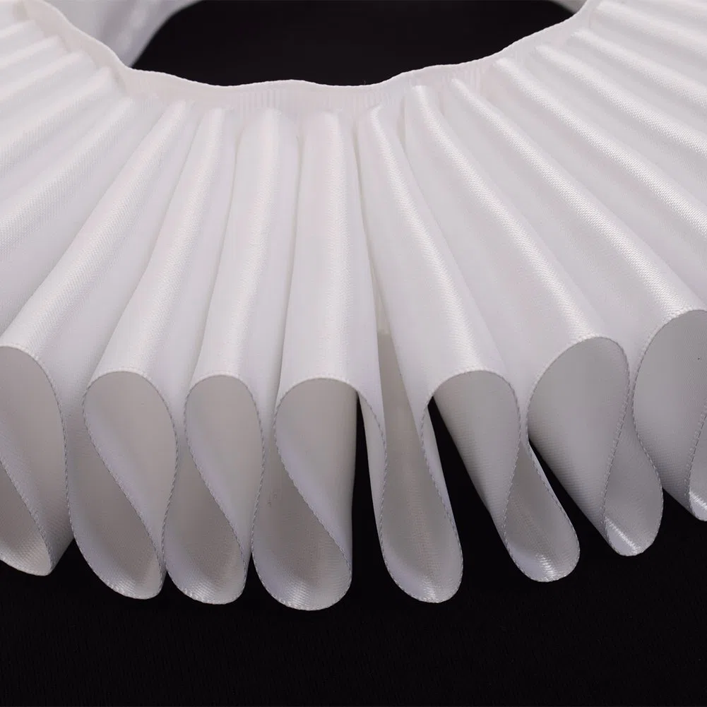 GRACEART Collare bianco barocco gorgiera economica colletto pieghettato aristocratico