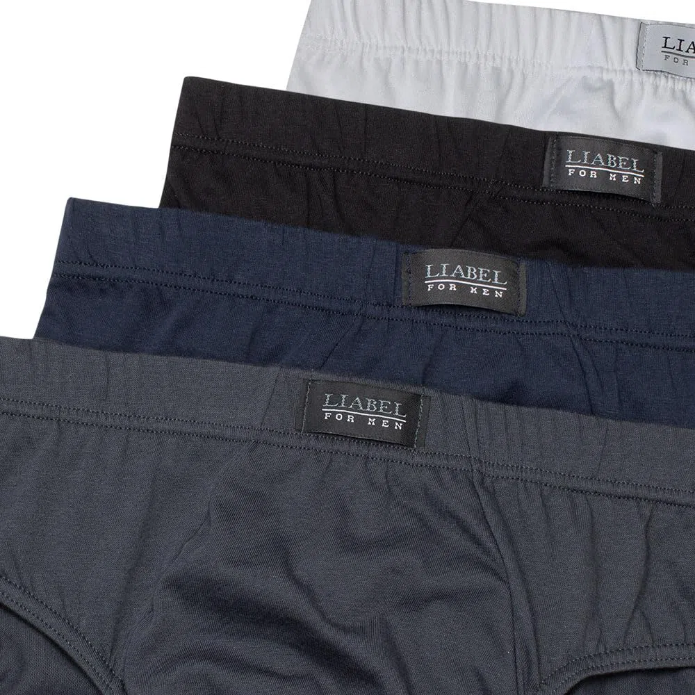 Liabel Slip Uomo: Comfort Superiore e vestibilità Perfetta. Mutande Uomo Slip in 100% Cotone Filo di Scozia, Confezione 3-6 Pezzi. Edizione Limitata Esclusiva per Azzeta.