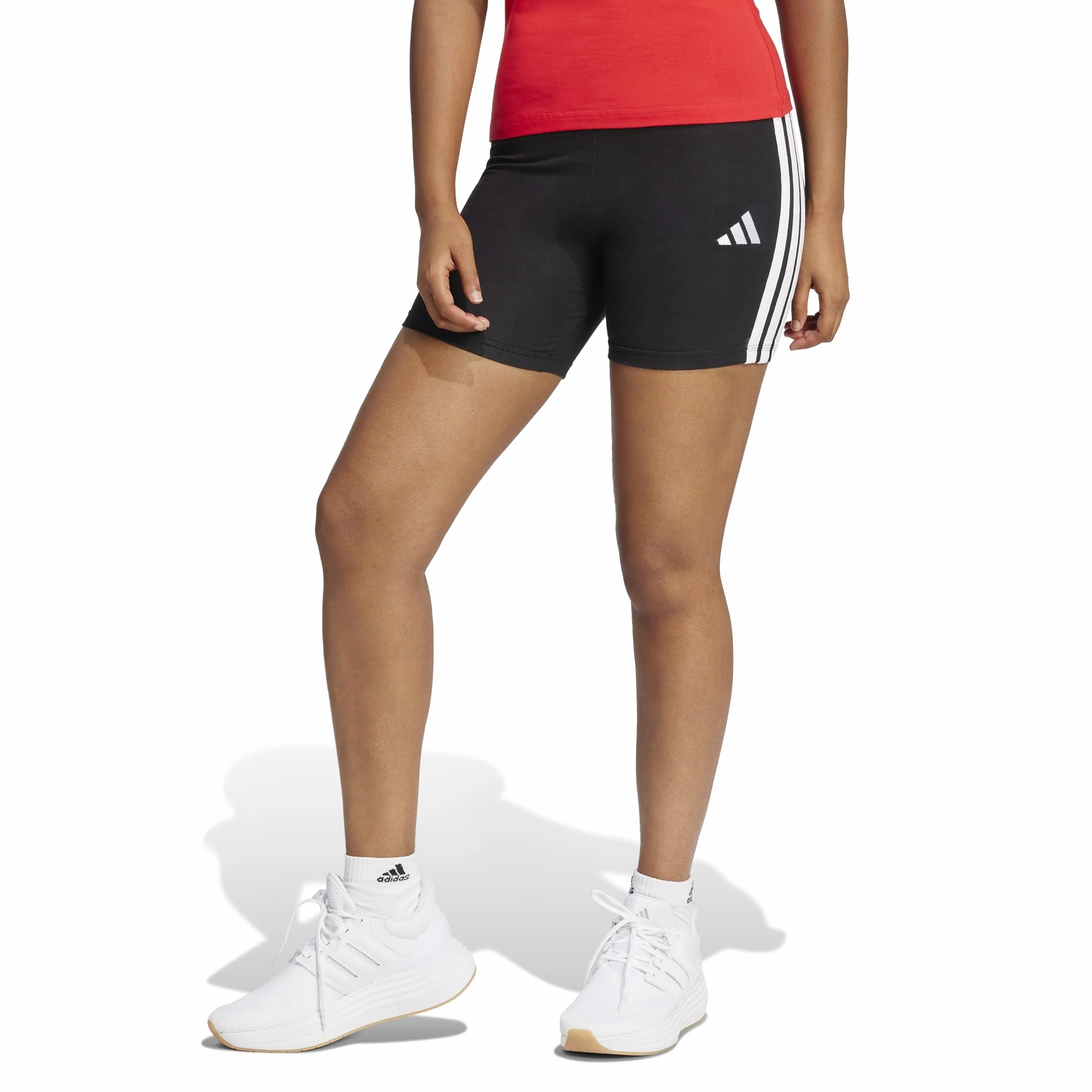 adidas Women Short Essentials 3-Stripes High Waisted Biker