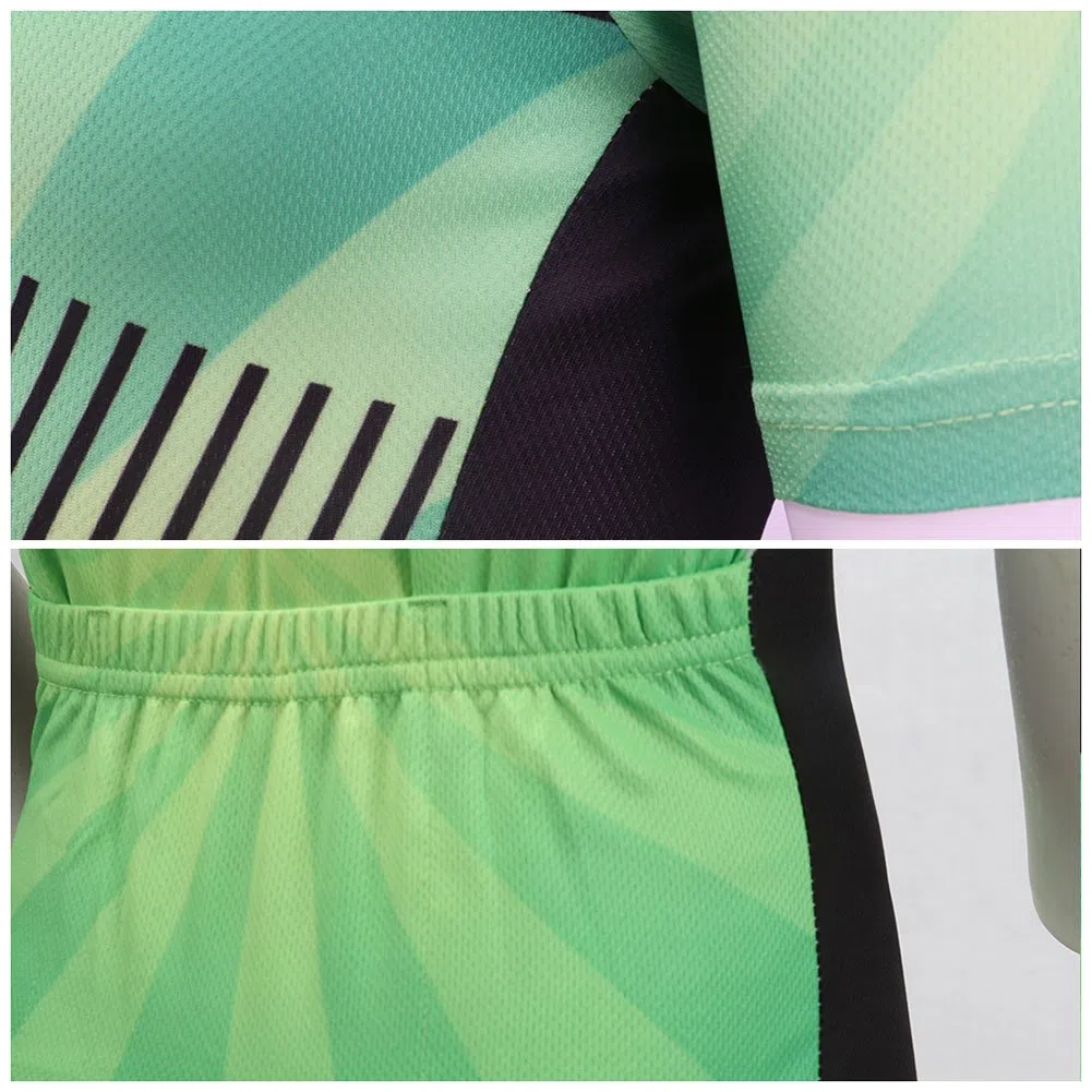 Unisex Bambino/Bambina Sportiva Maglia e Pantaloncino Shorts Ciclismo Bicicletta