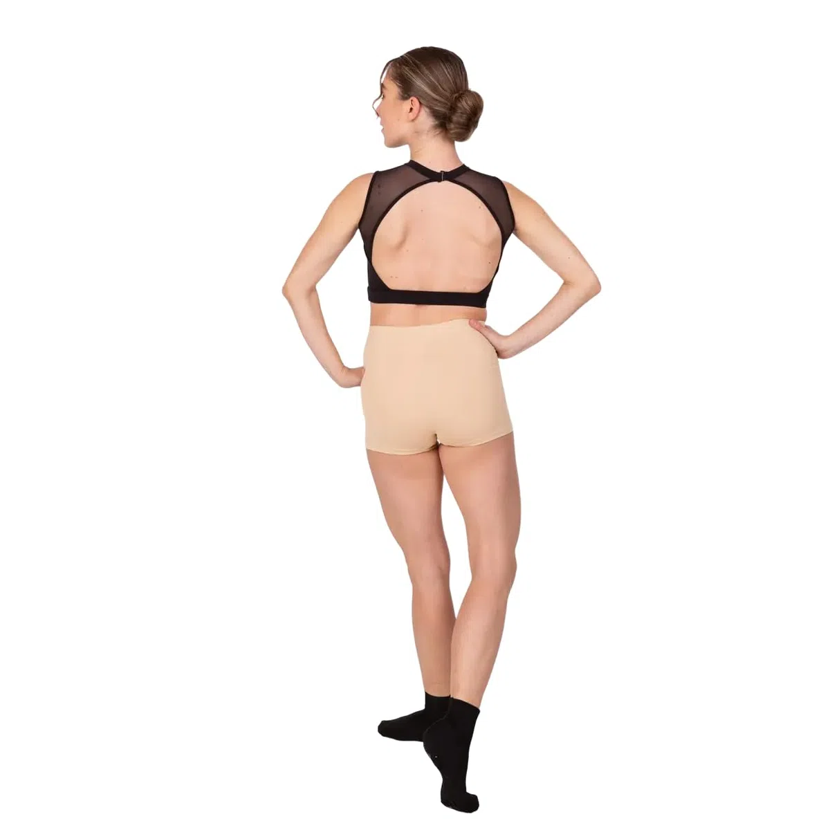 Etoile R3384 Pantaloncini a Vita Alta Capella da Donna per Bloch Sport Ballo Danza Classica Relax Allenamento Ballerina Esibizione Fitness Palestra Prove Saggio