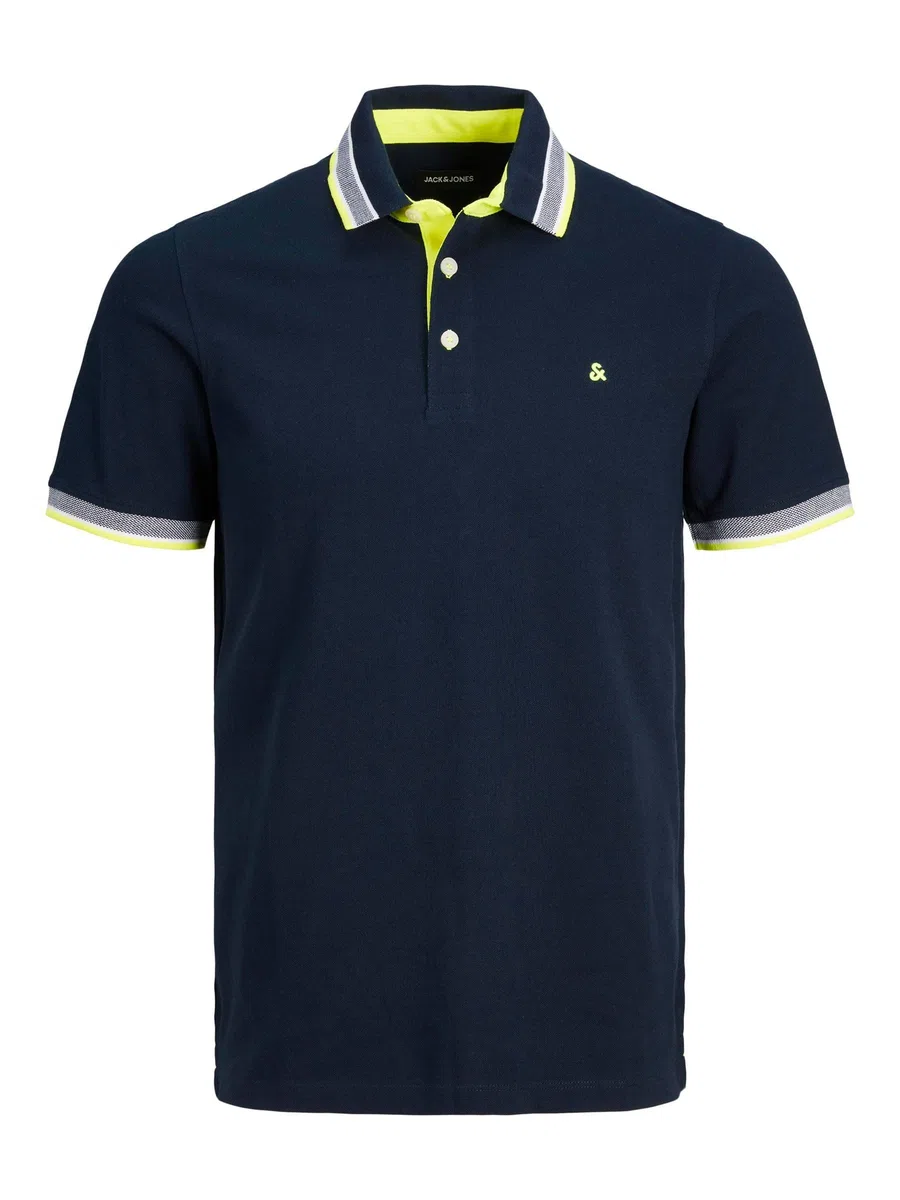 JACK & JONES Polo Plain Shirt Collar Polo