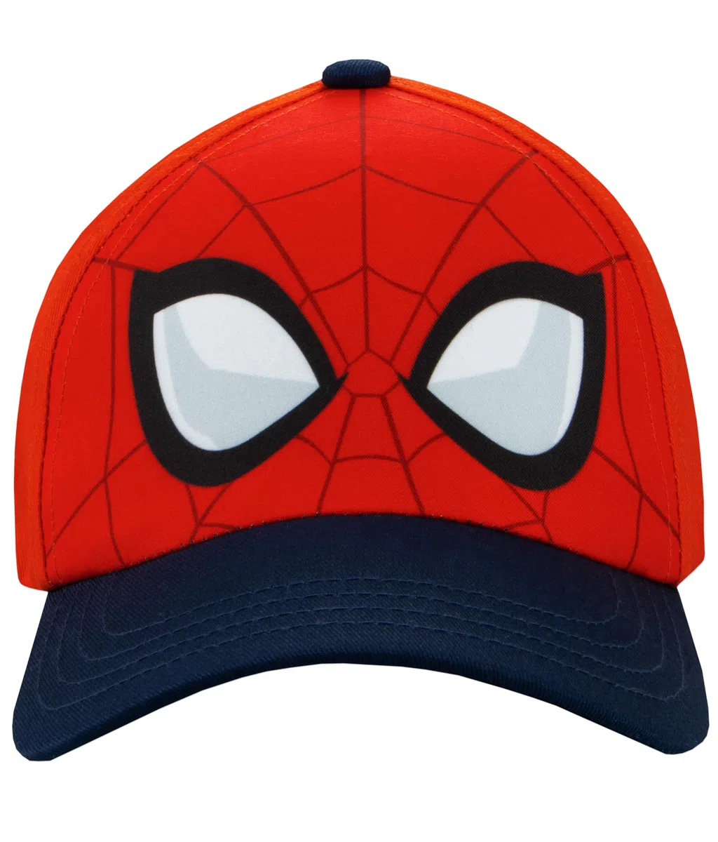 Marvel Cappello Spiderman | Berretto Ragazzi | Cappello Estivo | Taglia Unica Rosso
