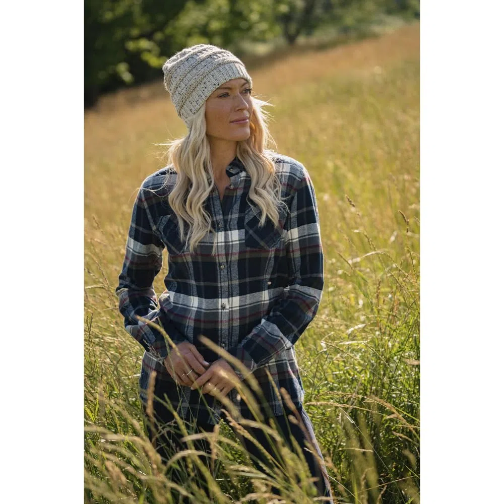 Legendary Whitetails, Camicia da Donna a Maniche Lunghe in Flanella, con Bottoni, 100% Cotone