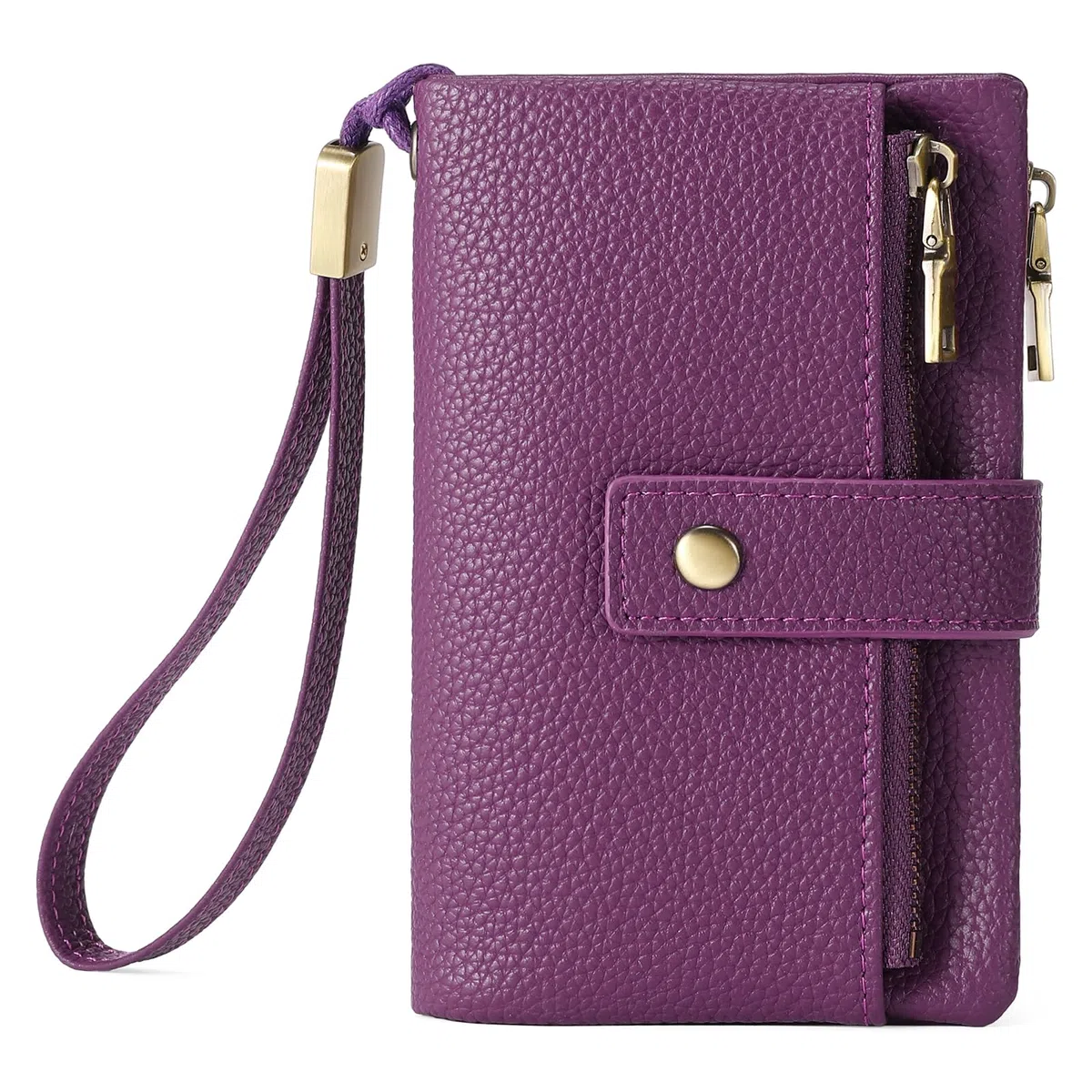 SENDEFN Portafoglio Medio Donna in Pelle con Blocco RFID, Portamonete con Slot per Carte, Scomparto per Monete e Tracolla Staccabile