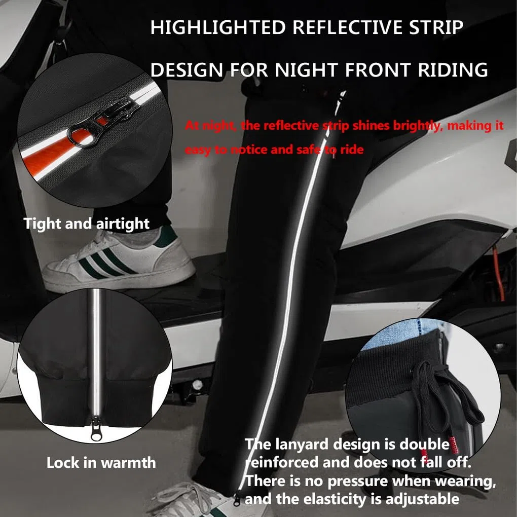 Scaldamuscoli da Bicicletta Ginocchiere Termiche per Moto Ciclismo Scooter Scaldamuscoli Scalda Le Gambe Equitazione Antiscivolo Caldo Scaldamuscoli Ginocchio Uomo Donna