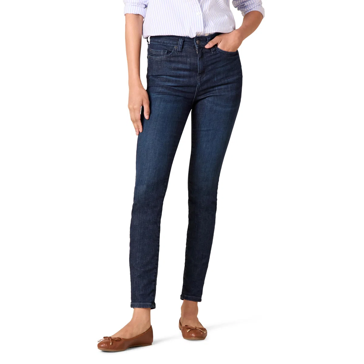 Amazon Essentials Jeans Skinny a Vita Alta - Colori Fuori Produzione Donna