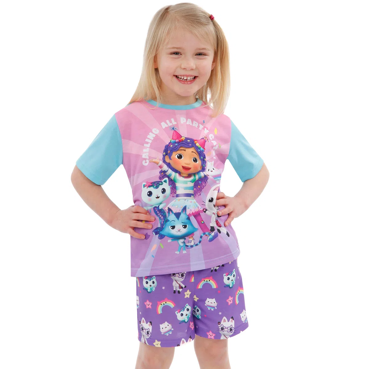 DreamWorks Gabbys Dollhouse Pigiamas | Pigiama Corto Bambina | Pigiamone Gabbys
